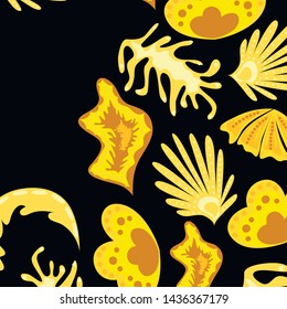 Creative universal artistic floral background. Trendy Graphic Design for banner, poster, cover.