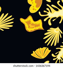 Creative universal artistic floral background. Trendy Graphic Design for banner, poster, cover.