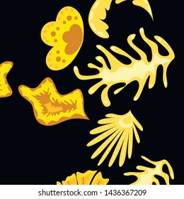 Creative universal artistic floral background. Trendy Graphic Design for banner, poster, cover.