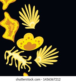 Creative universal artistic floral background. Trendy Graphic Design for banner, poster, cover.