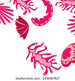 Creative universal artistic floral background. Trendy Graphic Design for banner, poster, cover.