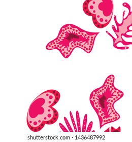 Creative universal artistic floral background. Trendy Graphic Design for banner, poster, cover.