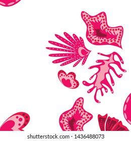 Creative universal artistic floral background. Trendy Graphic Design for banner, poster, cover.