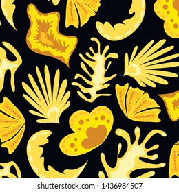Creative universal artistic floral background. Trendy Graphic Design for banner, poster, cover.