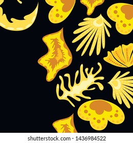 Creative universal artistic floral background. Trendy Graphic Design for banner, poster, cover.