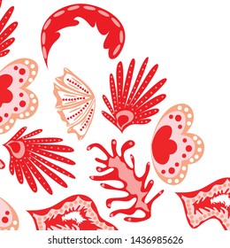 Creative universal artistic floral background. Trendy Graphic Design for banner, poster, cover.
