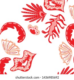 Creative universal artistic floral background. Trendy Graphic Design for banner, poster, cover.