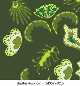Creative universal artistic floral background. Trendy Graphic Design for banner, poster, cover.