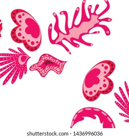 Creative universal artistic floral background. Trendy Graphic Design for banner, poster, cover.