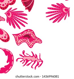 Creative universal artistic floral background. Trendy Graphic Design for banner, poster, cover.