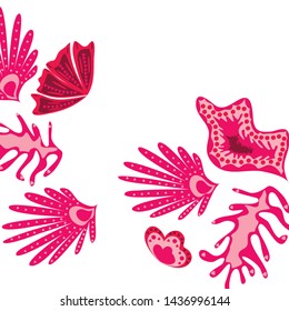 Creative universal artistic floral background. Trendy Graphic Design for banner, poster, cover.