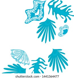 Creative universal artistic floral background. Trendy Graphic Design for banner, poster, cover.
