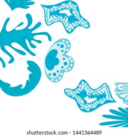 Creative universal artistic floral background. Trendy Graphic Design for banner, poster, cover.
