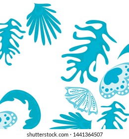 Creative universal artistic floral background. Trendy Graphic Design for banner, poster, cover.