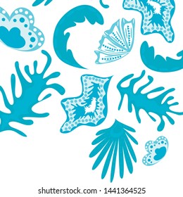 Creative universal artistic floral background. Trendy Graphic Design for banner, poster, cover.