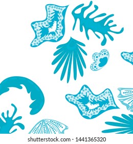 Creative universal artistic floral background. Trendy Graphic Design for banner, poster, cover.