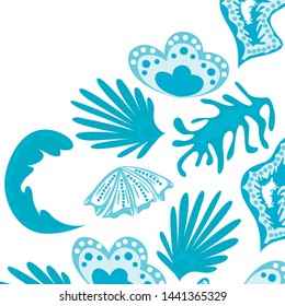 Creative universal artistic floral background. Trendy Graphic Design for banner, poster, cover.