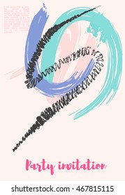 Creative universal cards for wedding, anniversary, birthday, Valentine's day, party. Design for banner, poster, card, invitation, placard, brochure, flyer.