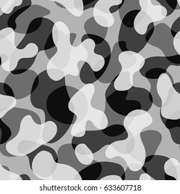 Creative universal hand drawn seamless pattern abstract fill military background vector illustration.