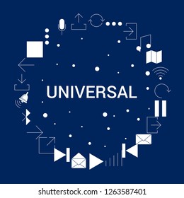 Creative Universal icon Background