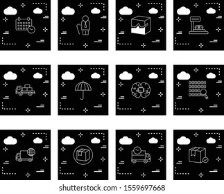  creative universal icon set of 12
 