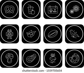 creative universal icon set of 12
 