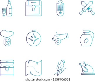  creative universal icon set of 12
 