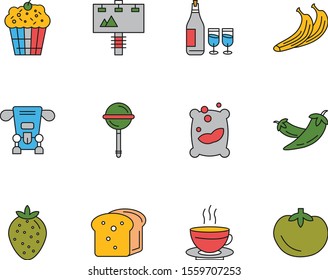 creative universal icon set of 12
 