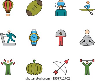 creative universal icon set of 12
 