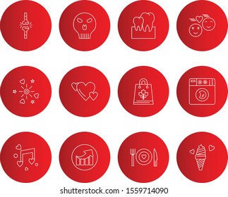 creative universal icon set of 12
 