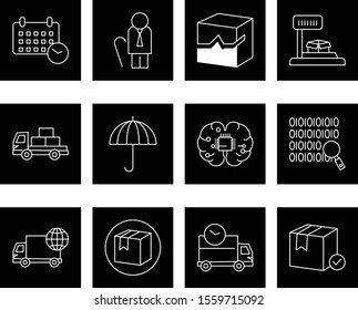  creative universal icon set of 12
 