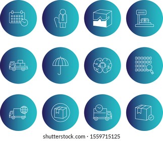  creative universal icon set of 12
 