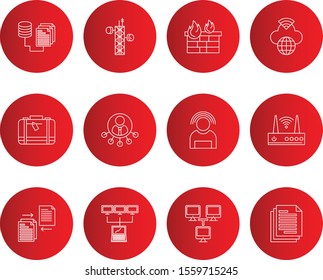 creative universal icon set of 12
 