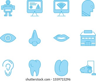 creative universal icon set of 12
 