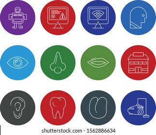 creative universal icon set of 12
 