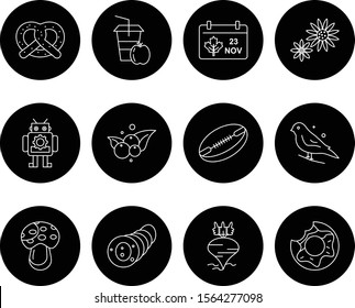 creative universal icon set of 12
 