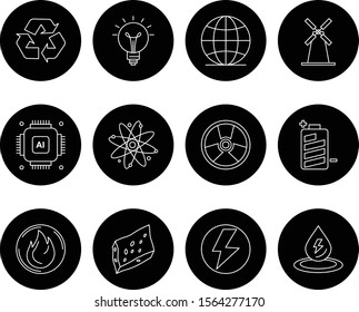 creative universal icon set of 12
 