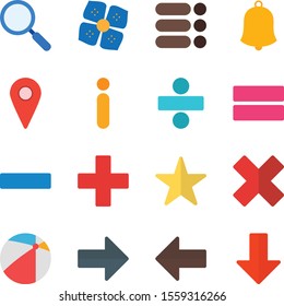 creative universal icon set of 16
 