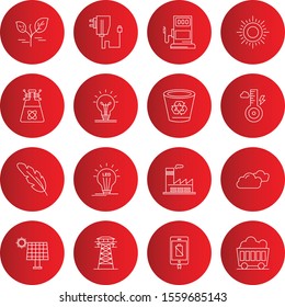 creative universal icon set of 16
 