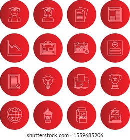creative universal icon set of 16
 