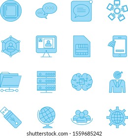 creative universal icon set of 16
 