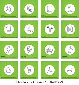 creative universal icon set of 16
 