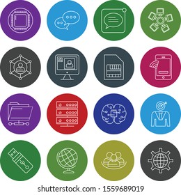 creative universal icon set of 16
 