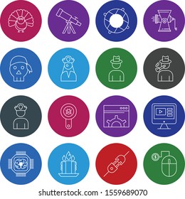creative universal icon set of 16
 