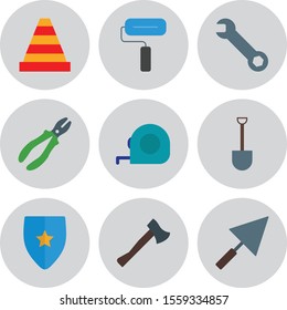 creative universal icon set of 9
 