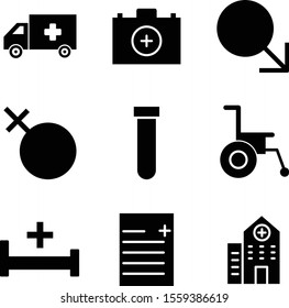 creative universal icon set of 9
 