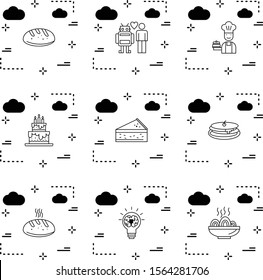 creative universal icon set of 9
 