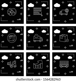  creative universal icon set of 9
 