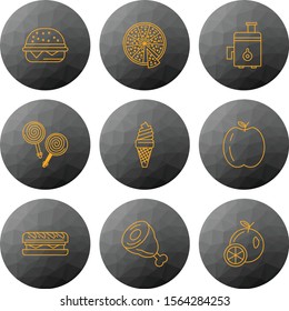  creative universal icon set of 9
 