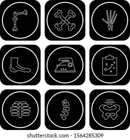 creative universal icon set of 9
 
